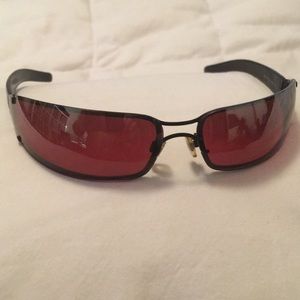 Armani rose tinted sunglasses.